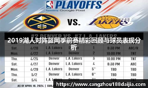 2019湖人对阵篮网季前赛精彩回顾与球员表现分析