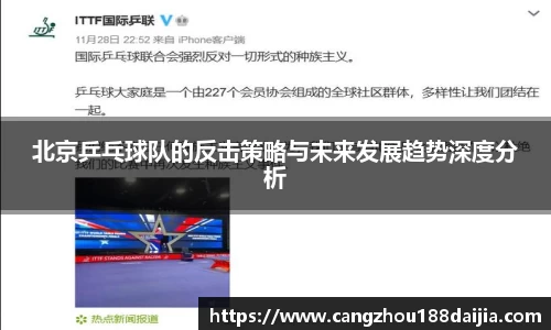 北京乒乓球队的反击策略与未来发展趋势深度分析